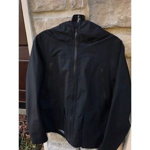 Worn twice Lululemon black raincoat and stormcoat